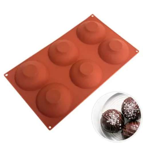 Silicone Hemisphere Mould - Large 6 Cup - Click Image to Close